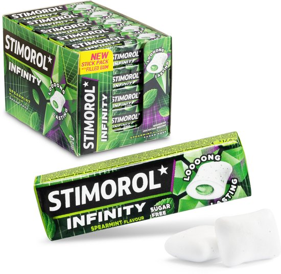 Stimorol Infinity Spearmint - Kauwgom - Suikervrij - 1x25stuks