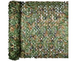 Camouflage zonneschermnet - Camouflagenet - 300 x 200 cm - 1 stuks - Schaduwdoek - Camouflagenet Voor Optimaal Camouflage Effect - Camo - Tuinnet - Voor kamperen, tuin, decoratie, achtergrond, camouflage, privacy scherm - Groen