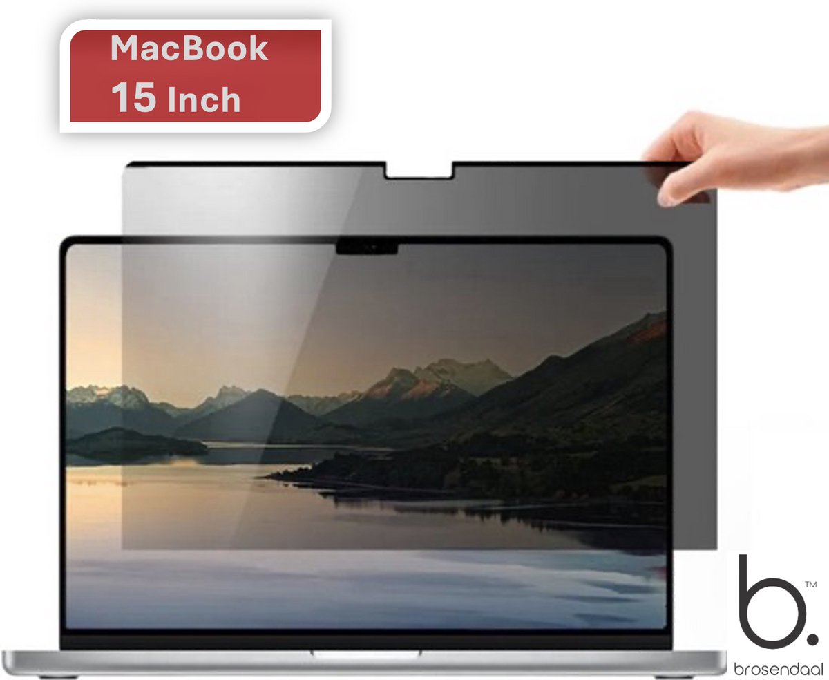 Brosendaal Privacy Filter geschikt voor MacBook - Bescherm je Privacy - Privacy Scherm - Screenprotector - MacBook Air 15.3 en MacBook Pro 15 inch