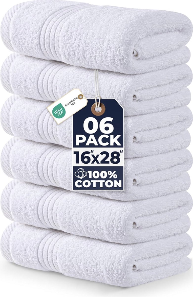 Premium Handdoekenset 100% Katoen – 41x71 cm – Zacht & Hoog Absorberend – Luxe Badhanddoeken – Sneldrogend – Hotelkwaliteit – Wasbaar