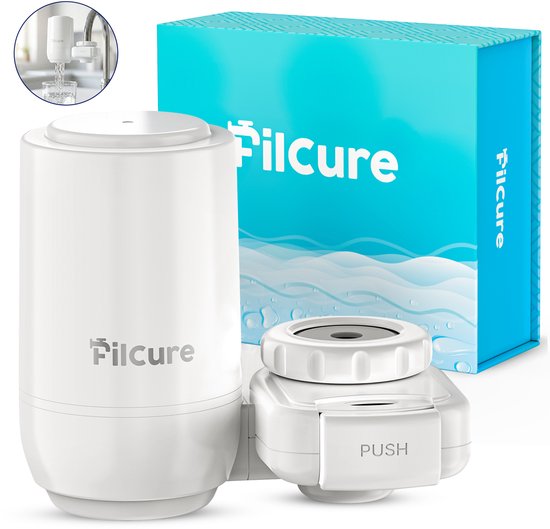 Filcure Kraanfilter - Waterontharder & waterfilter - Tegen kalk, chloor & bacteriën