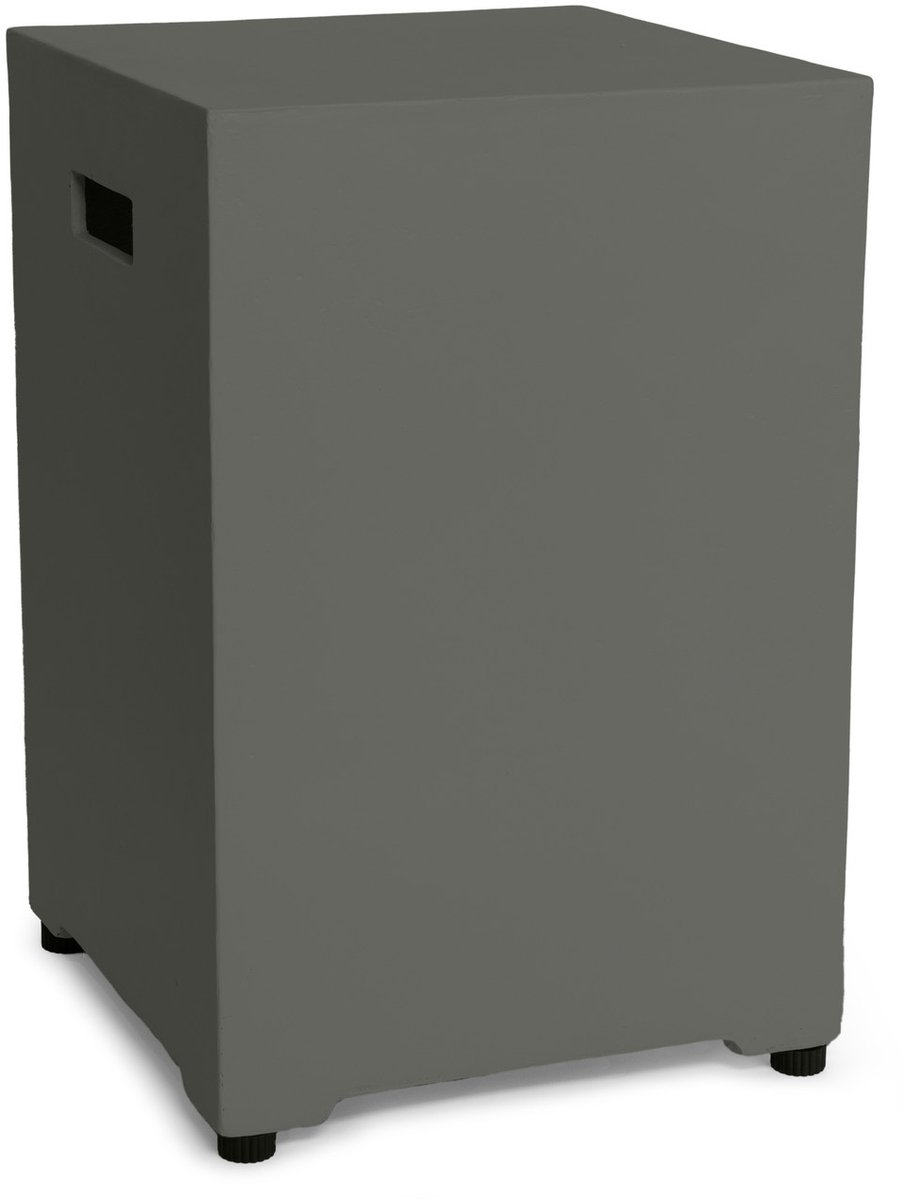Happy Cocooning Gasfles Cover Square - Bijzetset / Side Table - Smokey Anthracite - 40x40x55 cm