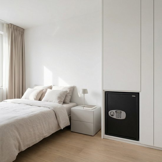 Nosam® Elektronische Kluis Brandwerend - Cijferslot – NL Handleiding – 52x36x35 cm – Vloer & Muur Montage