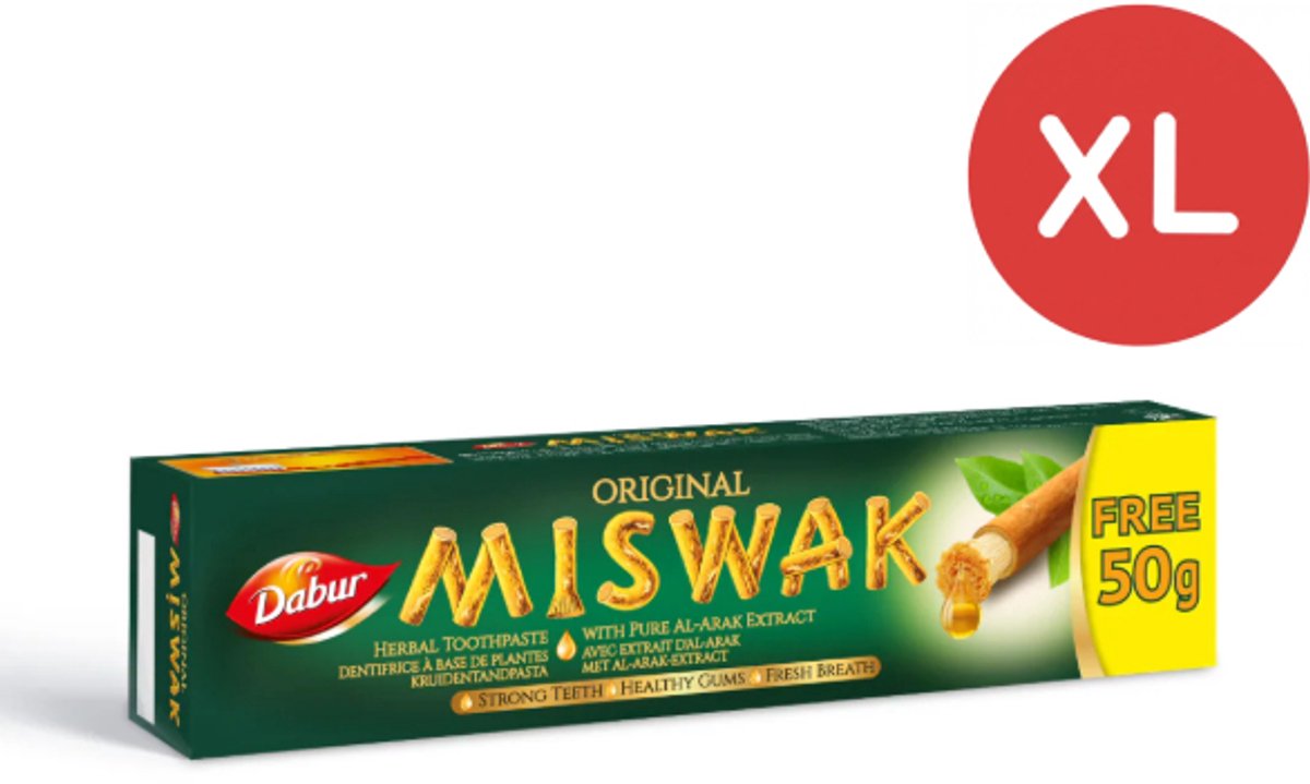 Natural Miswak Tandpasta - XL 170g - Sewak Tandpasta