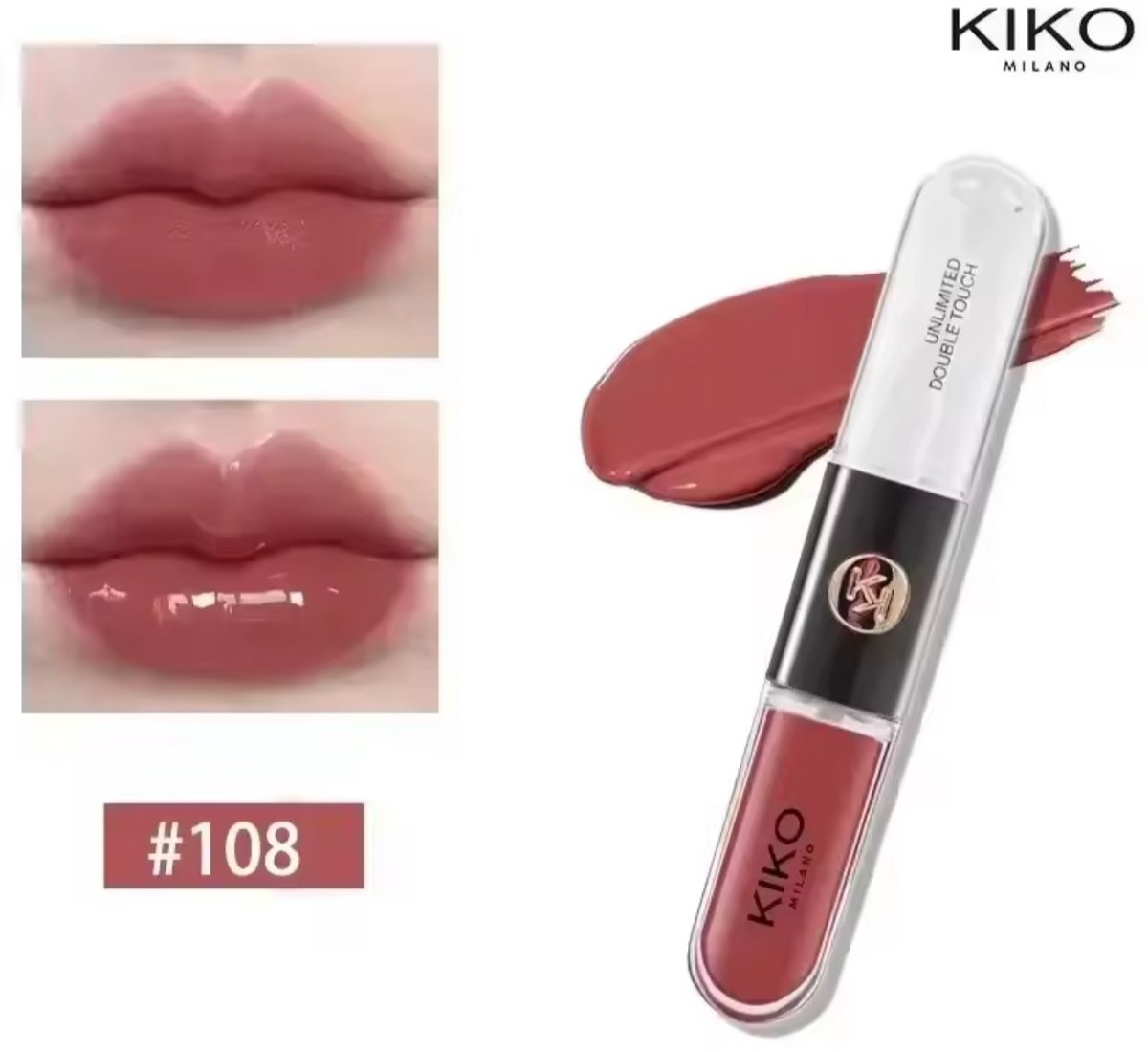 Kiko lippenstift -108 zacht roze