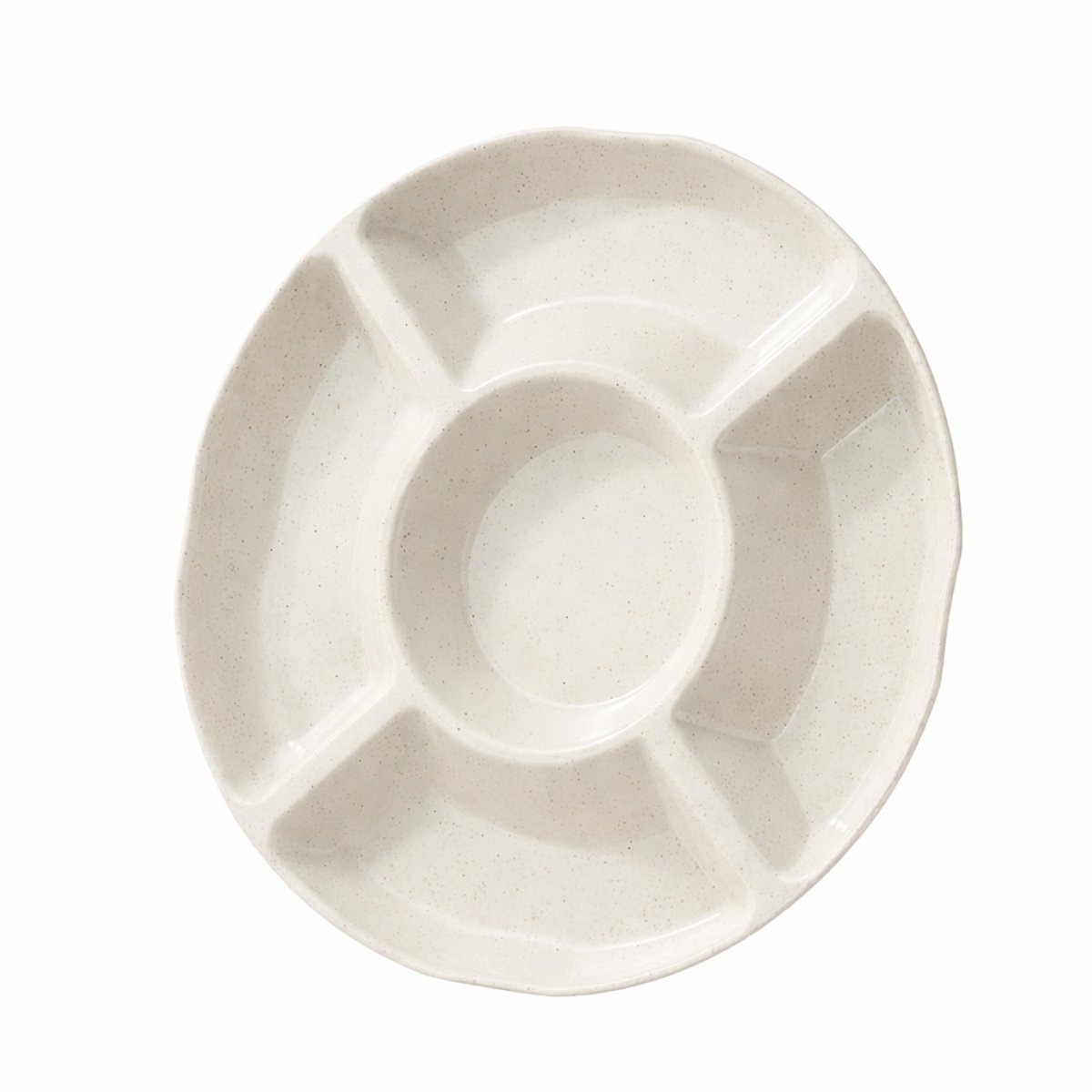 Vavida Tapasschaal Ø 26 cm - Snackplaat - Serveerschaal - Serveerbord - Verdeelbord - Gourmetschaal