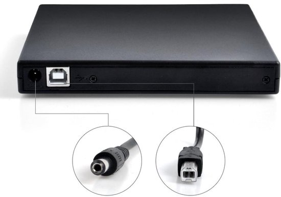 Dvd Computer Plug In DVD/CD - Optische drive - Plug & Play - Met USB 2.0 en USB-C adapter ...