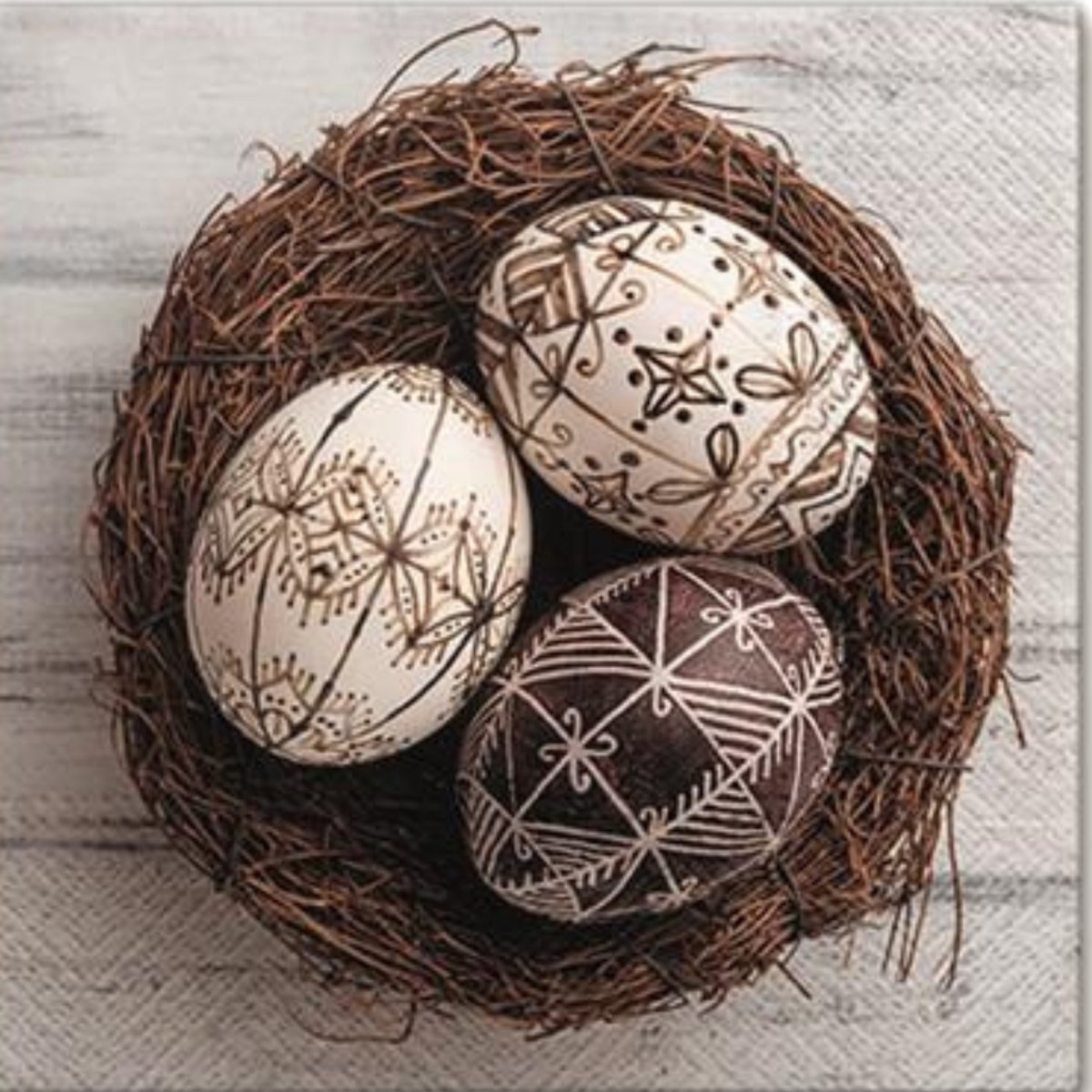 Dekoratief | Pakje 20 servetten 'Traditional Easter' 33x33cm | A701395