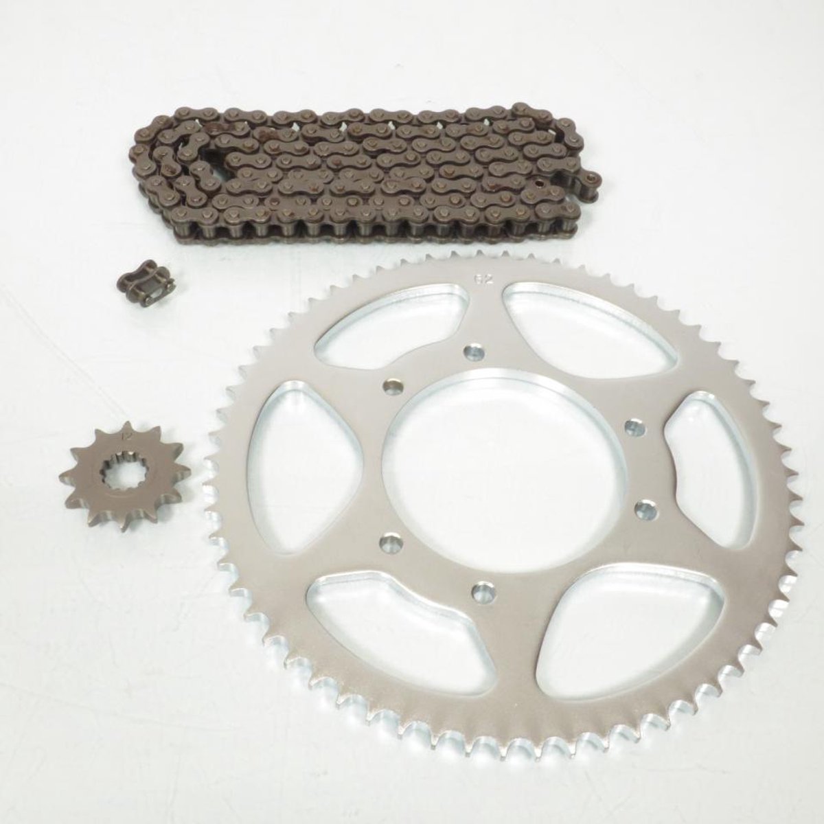 originele kettingset voor motorfiets hm 50 derapage 2001 tot 2010 12x62 nieuw