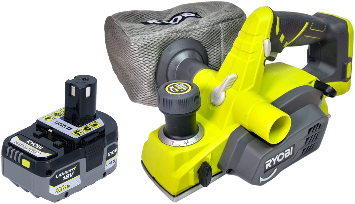 Ryobi R18PL-0 accuschaver 18 V 82 mm + 1x accu 5,0 Ah - zonder oplader