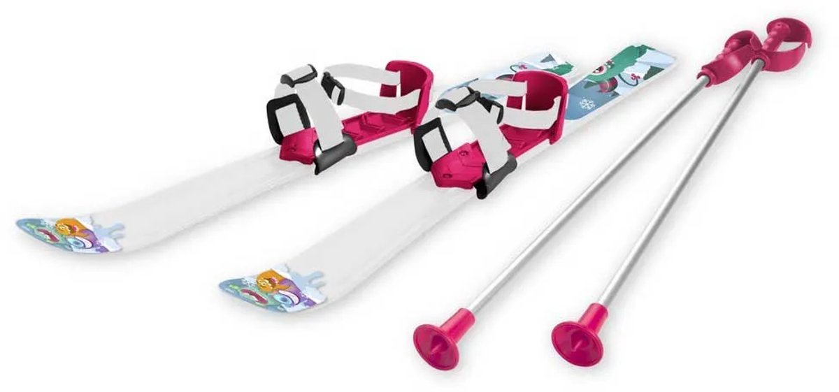 Gizmo Riders Kinderski’s met stokken 3-6 jaar 70 cm – Compleet set Roze