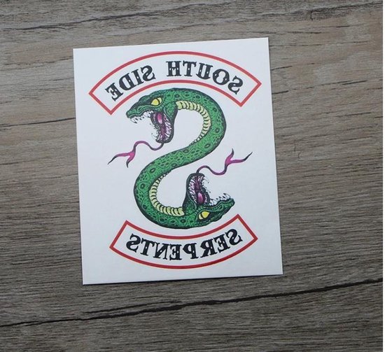 Riverdale South Side Serpents, Tattoo, Plak Tattoo, NepTatoo, 5 Stuks