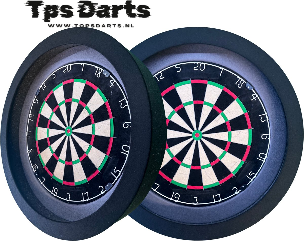 Tps Dartbord verlichting - Pure zilver grijs-zwart - Led Dartbord verlichting - Led surround dartbord verlichting- dartbord - dartbord verlichting