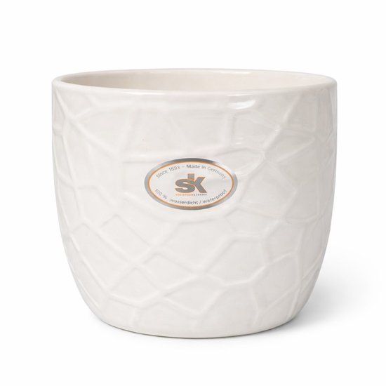 Set van 2 - SK Soendgen Keramik - Seattle Creme Rose - Keramische Bloempot – Ø 14,5 cm...