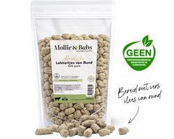 Mollie & Babs - Lekkertjes van Rund - Hondensnacks - Trainers - Trainer Snack - 50% Vers Vlees - Gezond en Zonder Toevoegingen - 500 gram