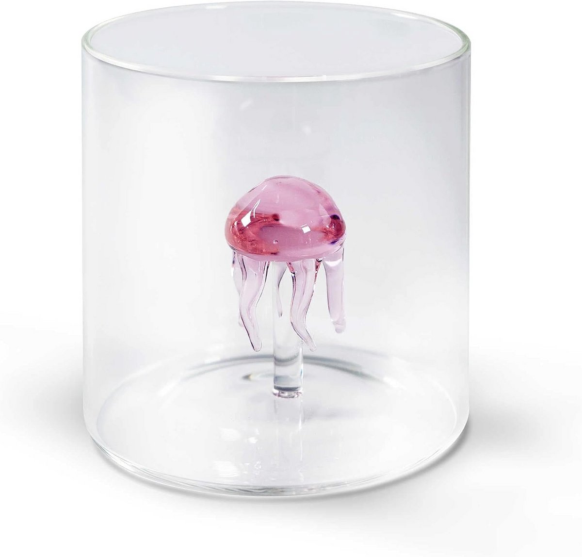 Drinkglas Borosilicaatglas 250 ml Roze Kwallen Decoratie