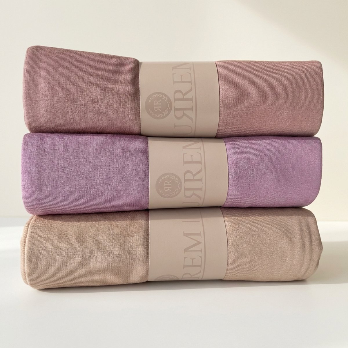 FIRASET Hurrem Collectie – 3-delige Jersey Sjaal Set - Hoofddoek - Hoofddeksel - Hijab | Zachte Lentepastels