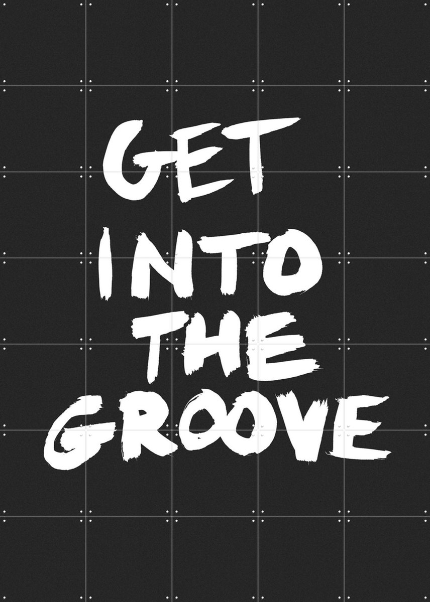 IXXI Get into the Groove, Marcus Kraft - 100 x 140 cm - Gratis ophangtool - Grote wanddecoratie en posters - Grafisch Ontwerp, Illustraties, Pop art,