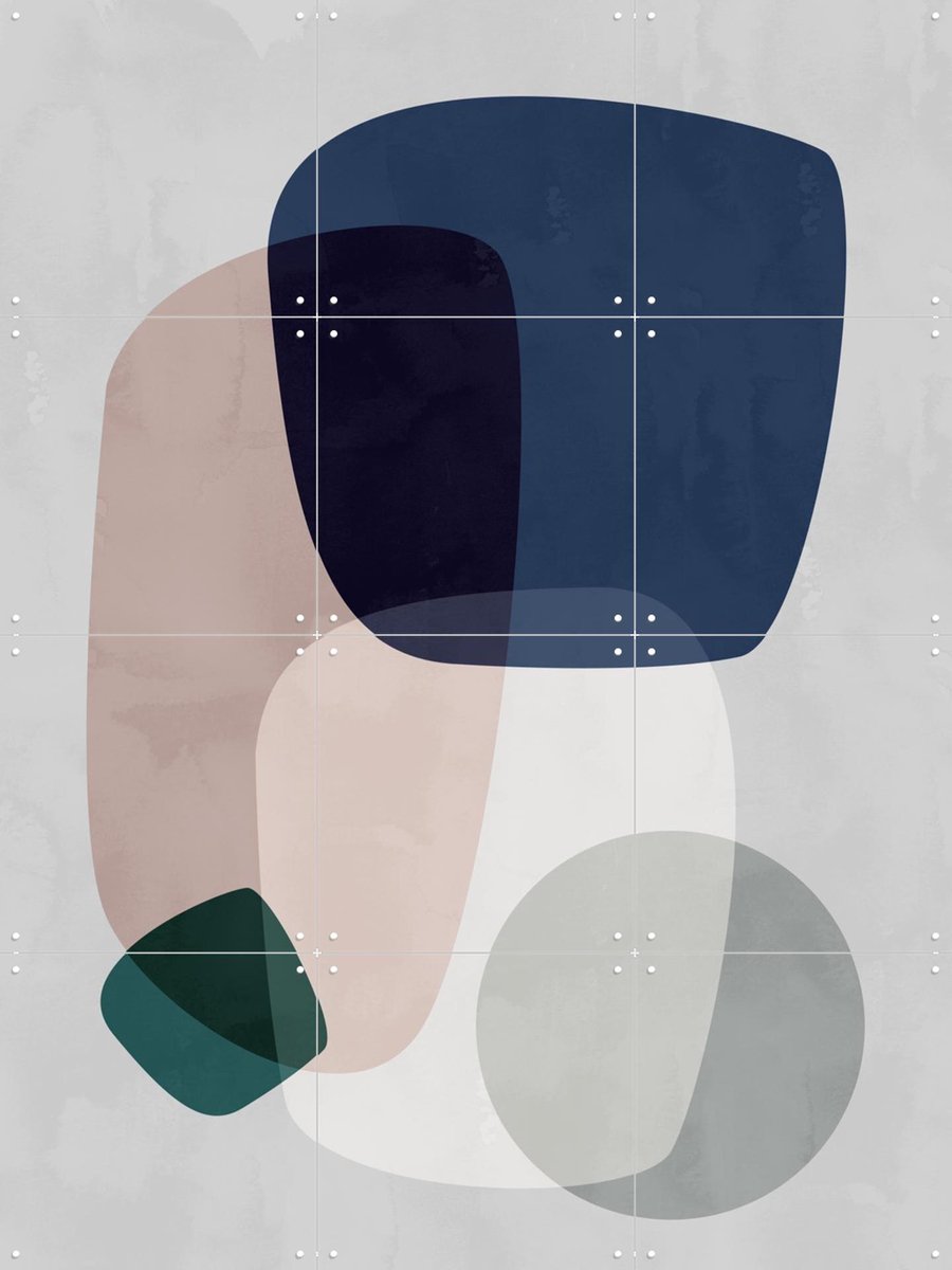 IXXI Graphic 190, Mareike Böhmer - 60 x 80 cm - Gratis ophangtool - Grote wanddecoratie en posters - Grafisch Ontwerp, Abstract, Geometrische Kunst