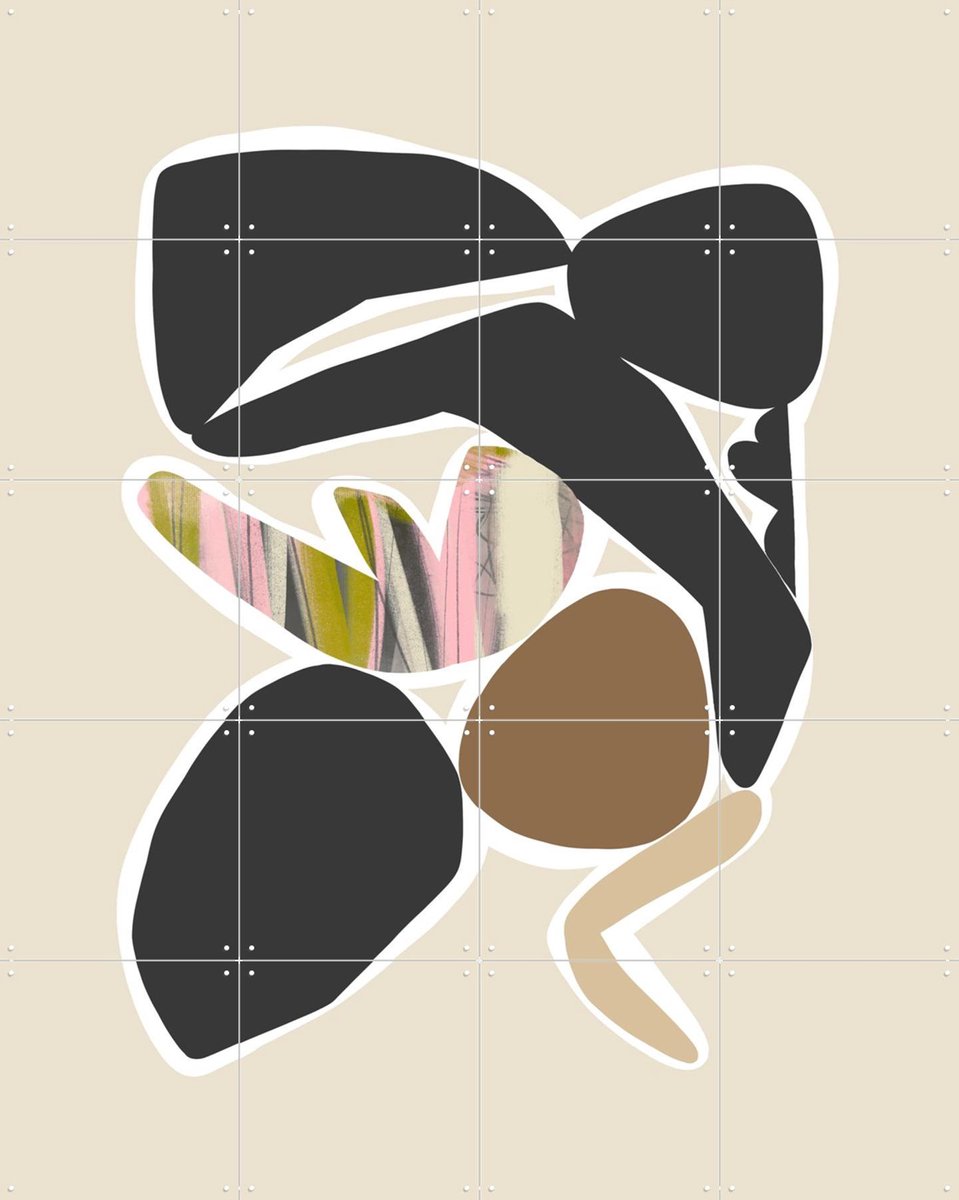 IXXI Botanical Shapes II, Bohomadic Studio - 80 x 100 cm - Gratis ophangtool - Grote wanddecoratie en posters - Illustraties, Grafisch Ontwerp