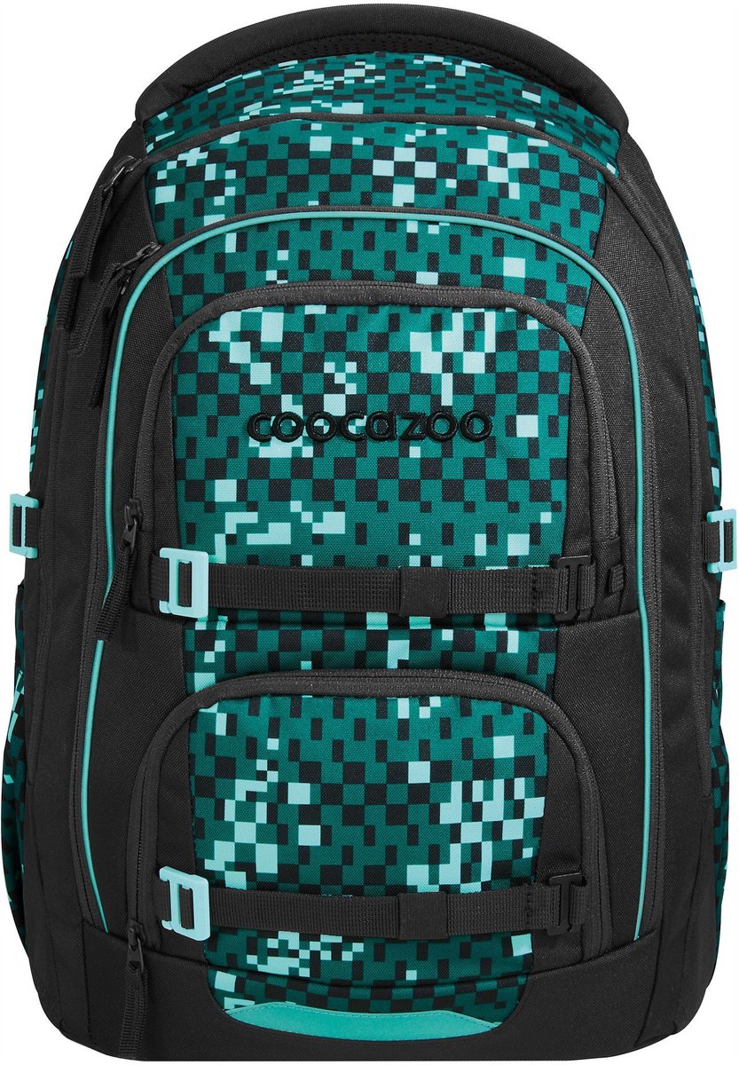 coocazoo schoolrugzak Porter Backpack Pixel Blox zwart