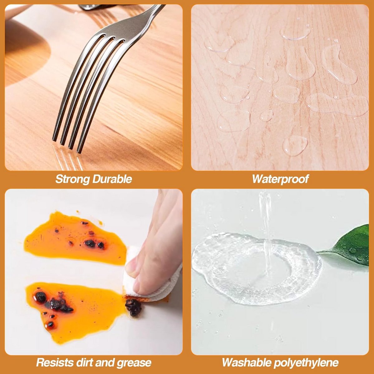 Glasheldere Tafelbescherming PVC - Waterdicht en Afwasbaar Tafelkleed