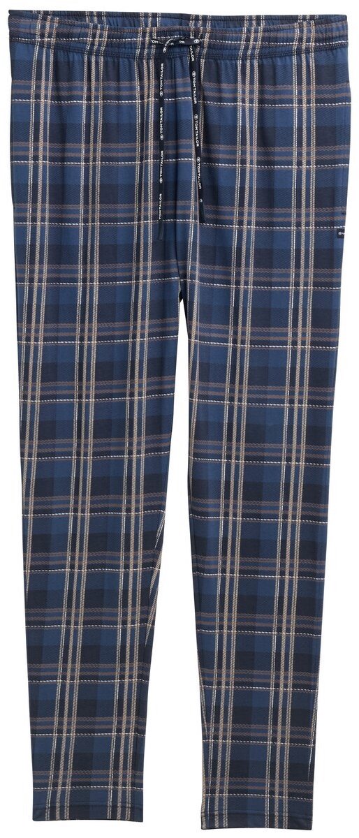 Tom Tailor - Pyjamabroek met ruitpatroon - Maat 56 - blue-medium-check