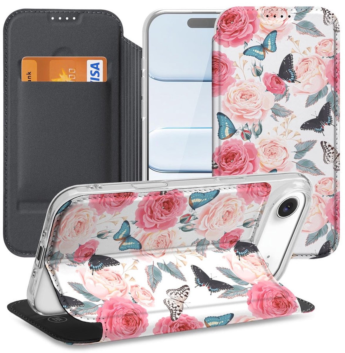 Apple iPhone Air Telefoonhoesje Butterfly Roses