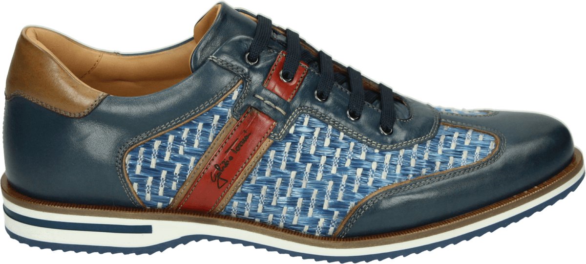 Galizio Torresi - 310530 - Vrije tijdsschoenenHeren veterschoenHeren sneakersCasualPopulaire herenschoenen - Kleur: Blauw - Maat: 45