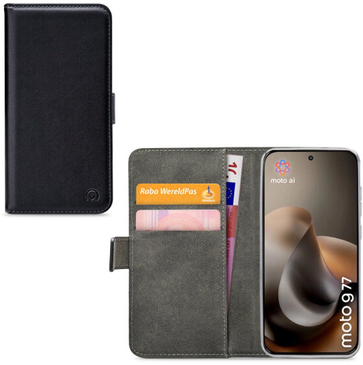 Mobilize Classic Gelly Wallet Book Case Motorola Moto G67/G77 Black
