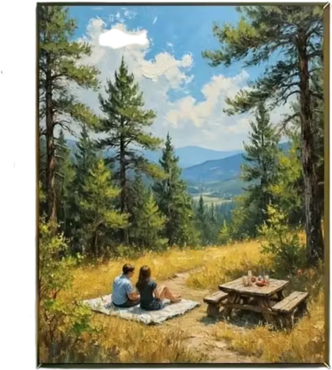 Paint by numbers – schilderen op nummer – DIY decoratie - Landschap - Mountain Escape