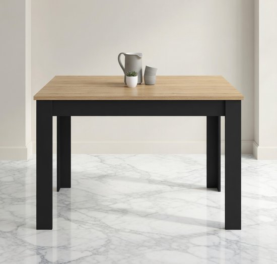 roza-compacte-eettafel-110x70-cm-zwart-met-beukenlook-moderne