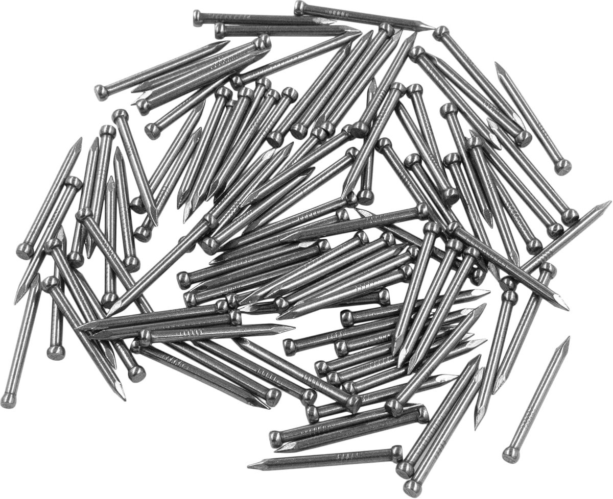 Set Koolstofstaal Nagels met Verzinkte Afwerking - Voor Houtbewerking en Ophangen (35mm)