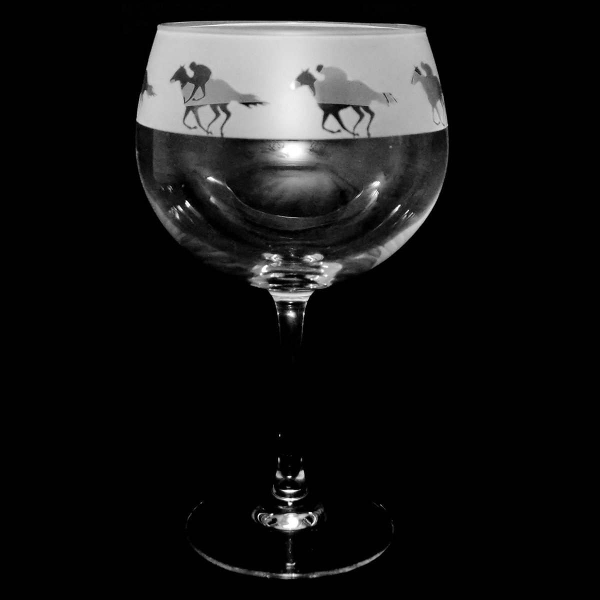 Luxe Ballonglas met Gedetailleerde Paardenprint 70cl