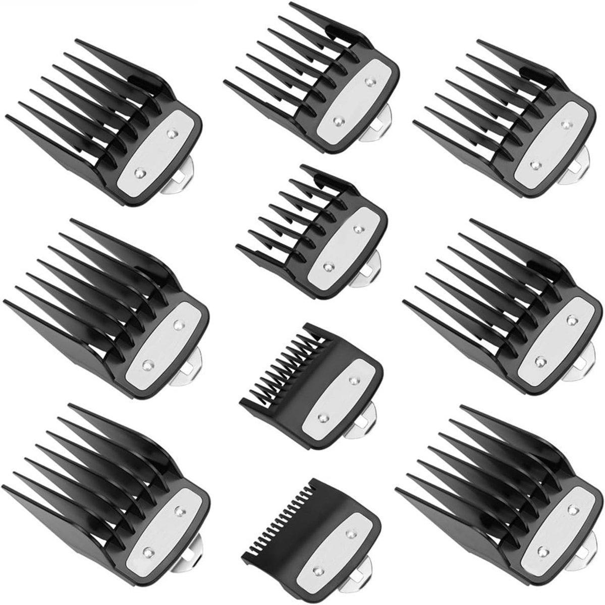 Universele Opzetkammen Set voor Tondeuse - 10 Stuks Haar Trimmer Lengte-instellingen
