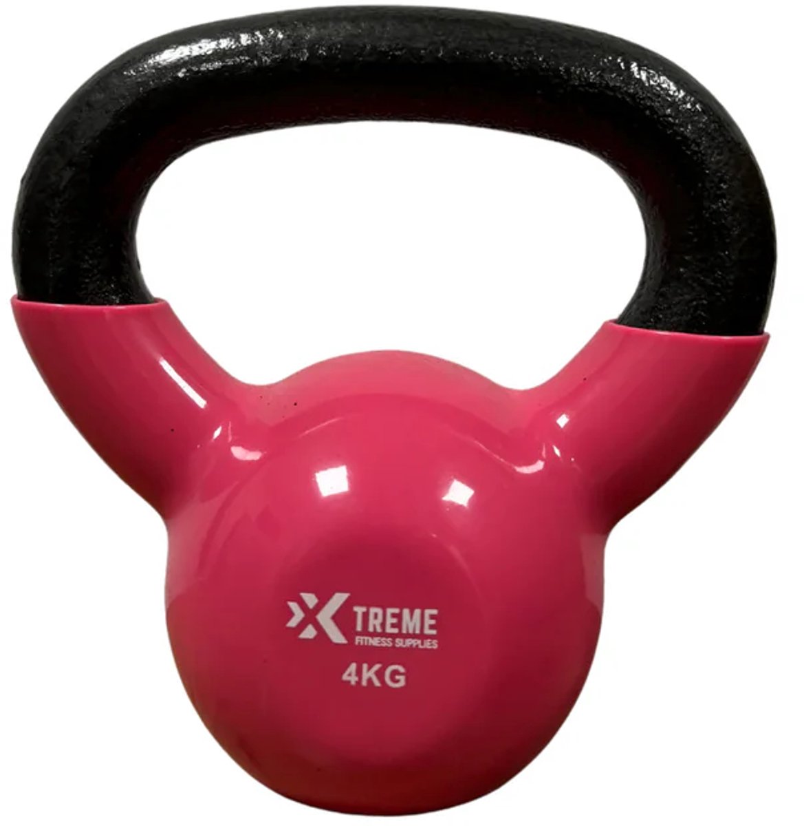 Xtreme Fitness Kettlebell Vinyl 4kg - Vinyl Kettlebell voor Krachttraining - Ergonomische & Brede Handgreep - Gewichten - Geschikt voor CrossFit & Fitness - Conditietraining - Fitness gewichten – foto 5