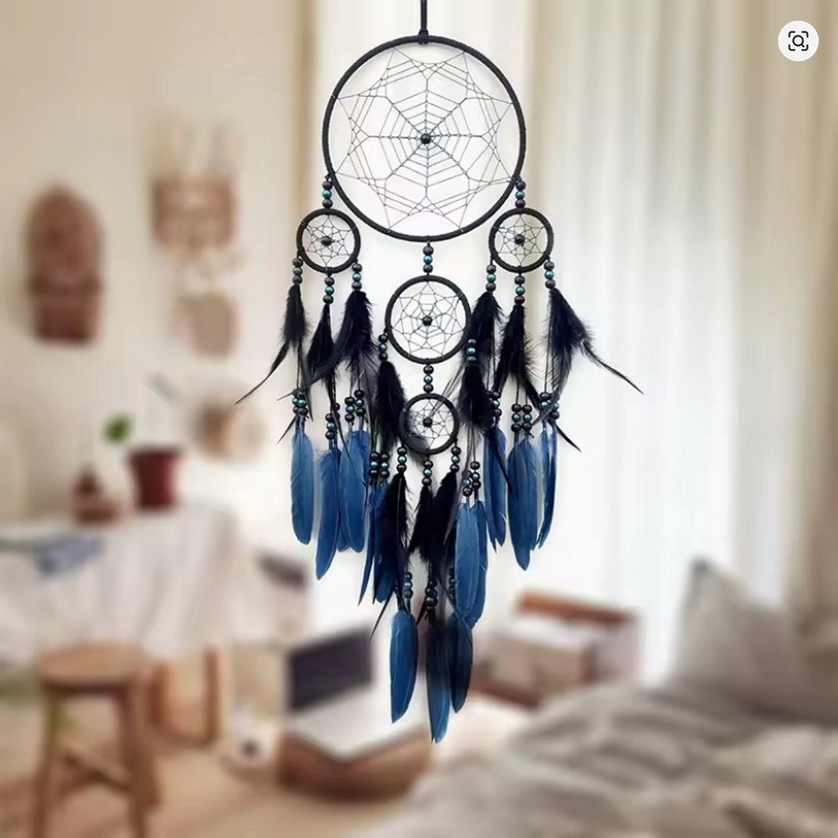 Dromenvanger donkerblauw / zwart - ca. 55 cm