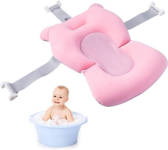 Zacht & Veilig Baby Zitje voor in Bad - Anti-Slip Badkussen met 3-Punts Gordel — afbeelding 5