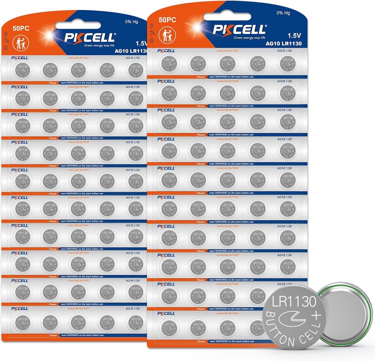 Knoopcel Batterijen - Kleine Batterijen - Apparaten Voeden - 100 Stuks - 1.5V