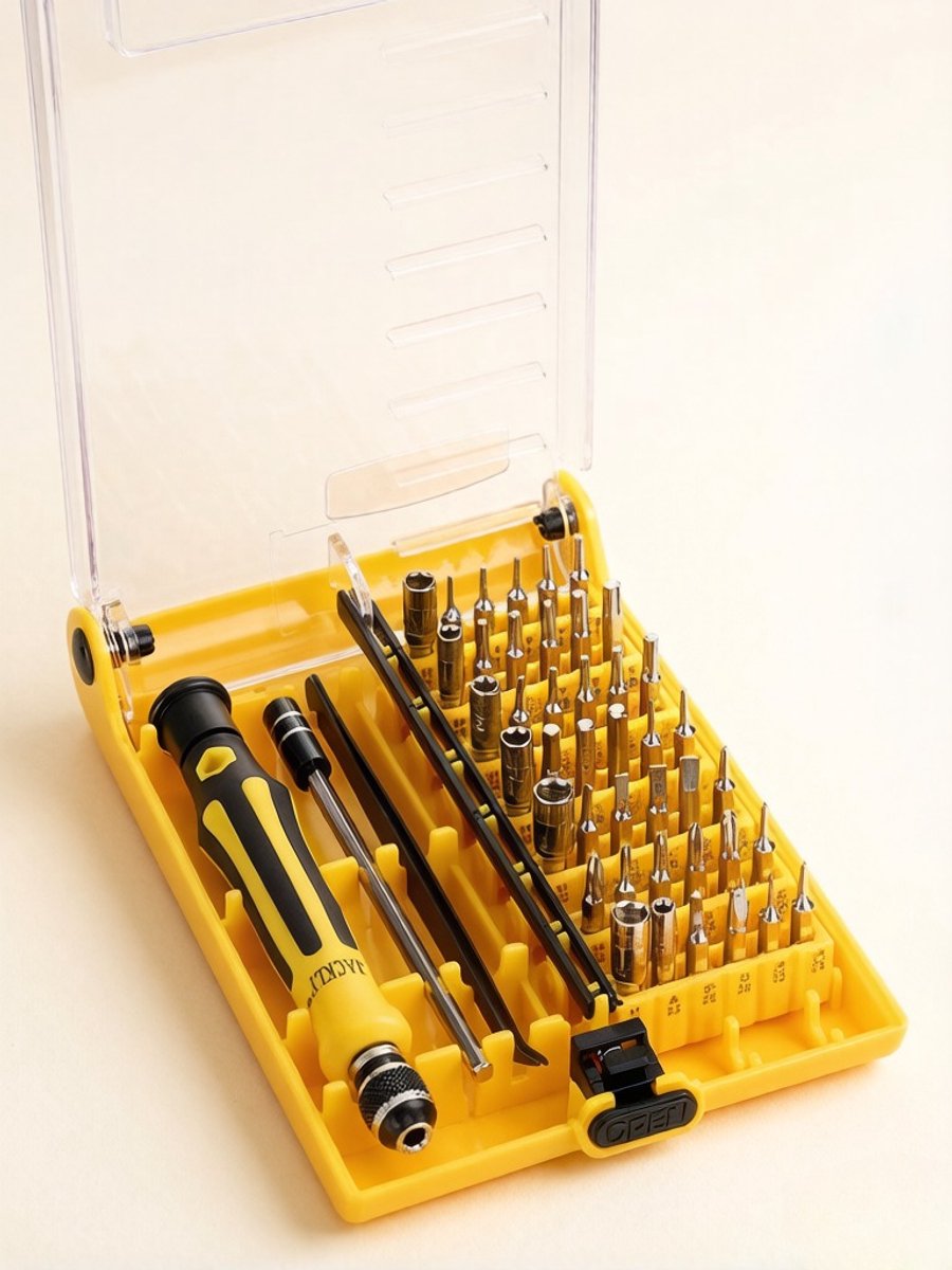 Precisie Reparatieset 6089A - 45 delig - Magnetisch 45 in 1 professionele precisie reparatie tool set