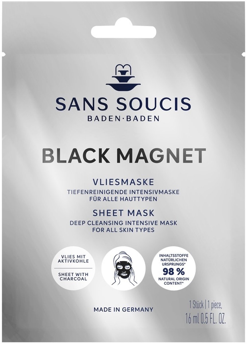 Sans Soucis Black Magnet Gezichtsmasker - 16ml - Reinigend