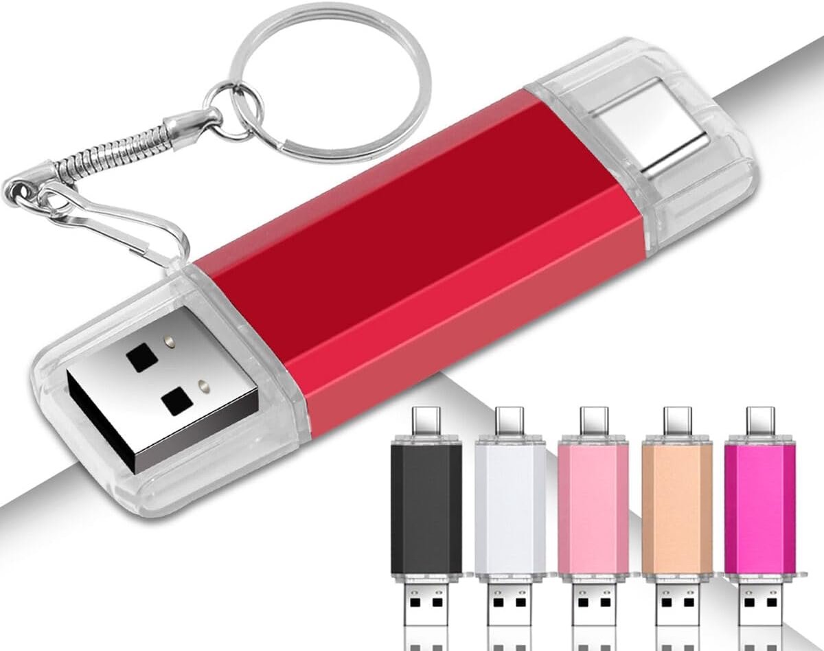 Geheugenstick Set - USB C Flash Drives - Data Opslag - Dual OTG Connectiviteit