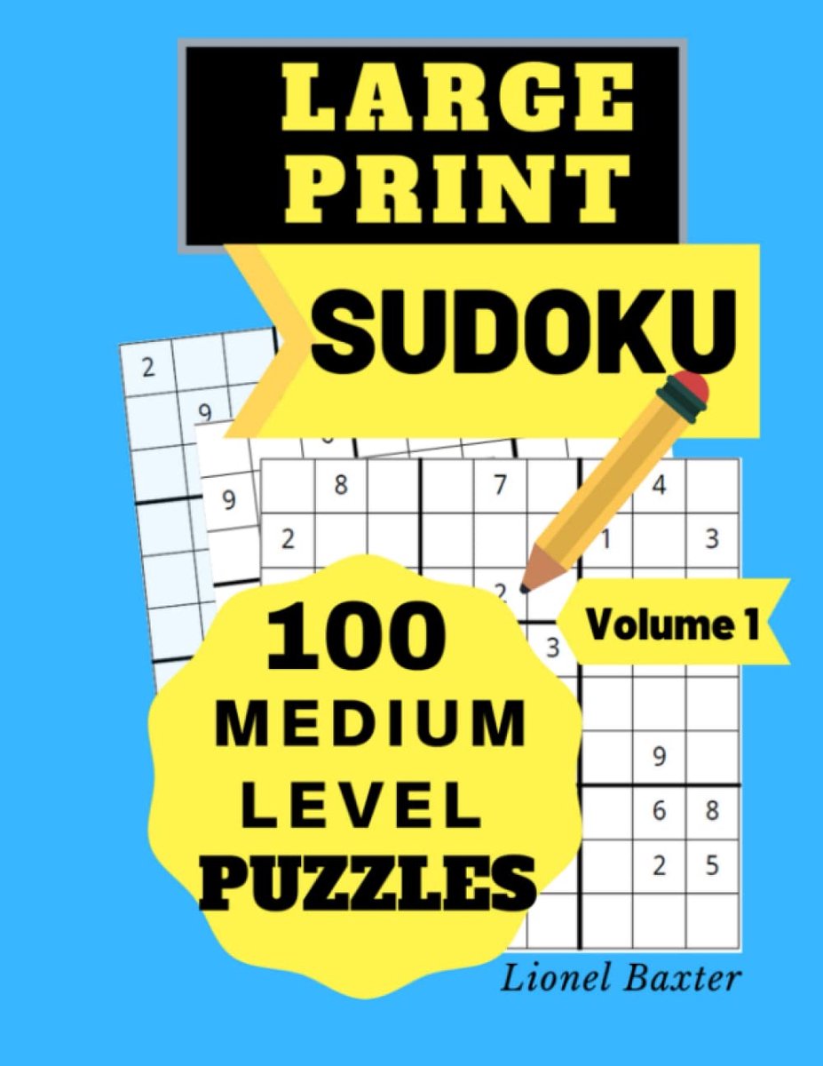Grote Print Sudoku - Logische Puzzels - Hersengymnastiek - 100 Medium Puzzels - 21.6 x 27.9 cm