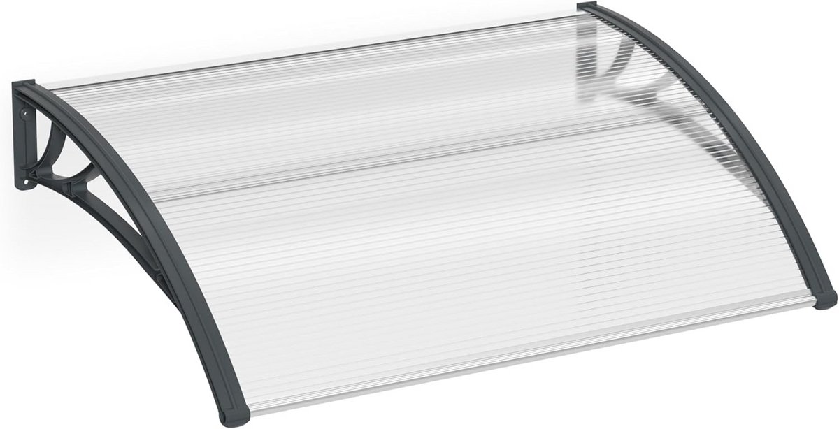 Transparante Deur Luifel voor Buitendeur - 150x100 cm - Weerbestendige Overkapping