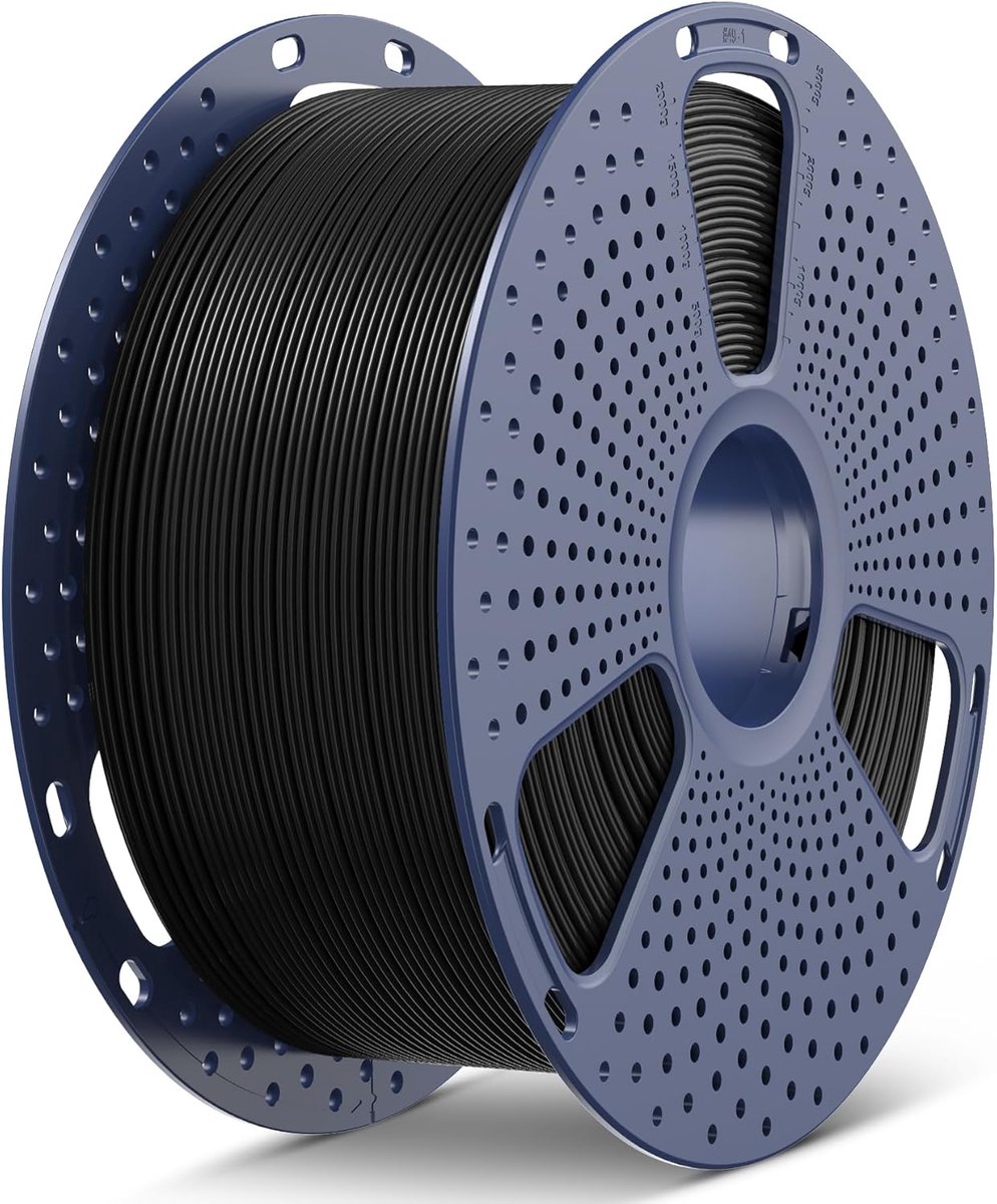 PLA 3D Printer Filament 1,75 mm Zwart Hoge Snelheid 3 kg Grote Spoel