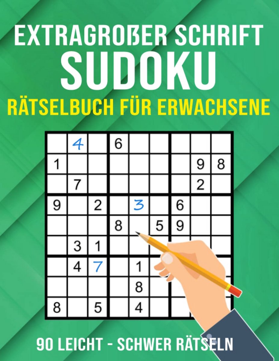 Sudoku Puzzelboek - Grote Cijfers - Mentale Training - 90 Gevarieerde Puzzels - 8.5 x 11 Inch