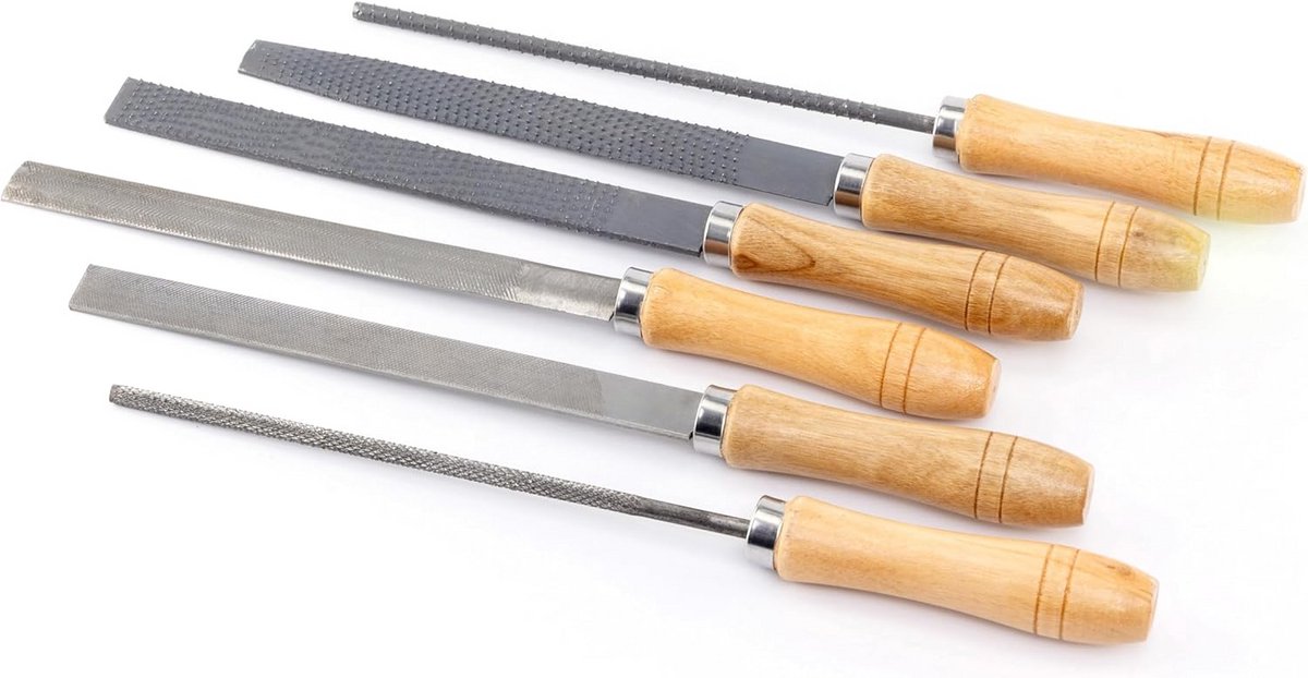 Vijlen en Raspen Set Hout & Metaal - 6 Delig Universeel Gereedschap