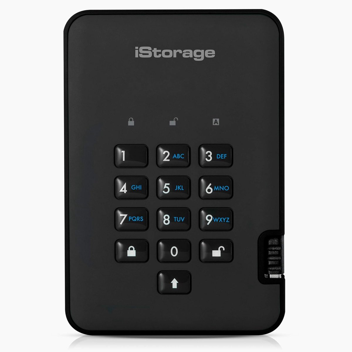 Beveiligde Draagbare SSD 512GB met Hardwareversleuteling en PIN-toegang