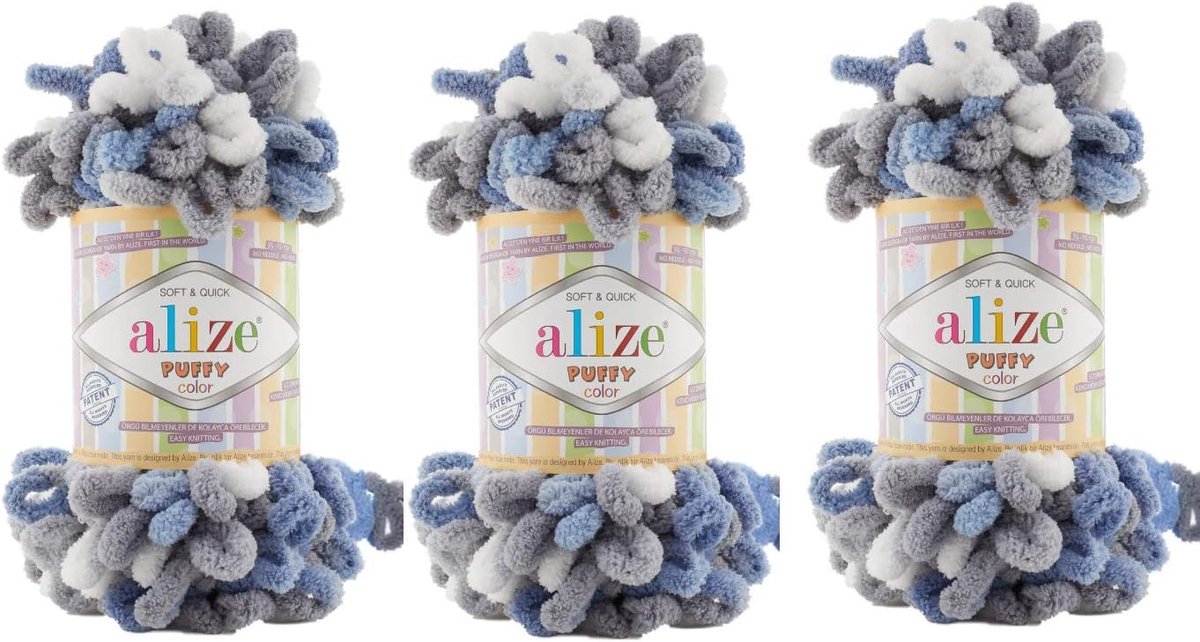Extra Dikke Fluffy Garen Set (3 bollen) voor Babydekens en Handwerken - Super Zacht Micropolyester