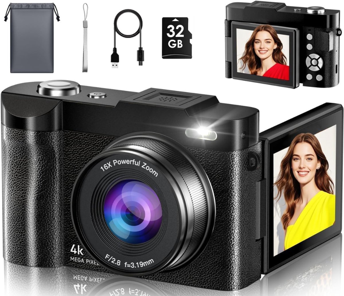 White-Label® Fotocamera - Fototoestel - Zwart